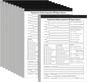 10 Pack 5.5" x 8.5" Equipment Safety Inspection Report Detailed Driver's Vehicle Inspection Report Book Daily Pre Trip 2-ply, Carbonless, 31 Sets of Forms Per Book