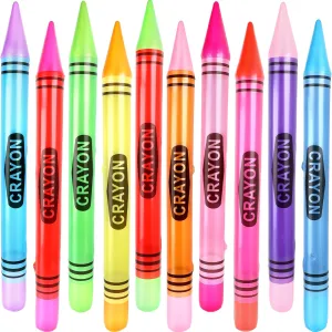 10 Pcs 41 Inch Inflatable Crayons Colorful Large Blow up Crayons Giant Inflatable Pen Prop for School Classroom Birthday Inflatable Themed Party Decoration