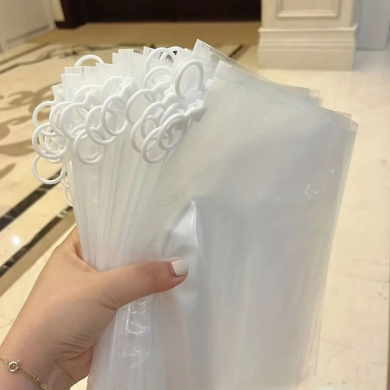10 Pcs Extra Thick Transparent Zipper Storage Bags – Ideal for Stationery, Travel, Cosmetics, and Sundries