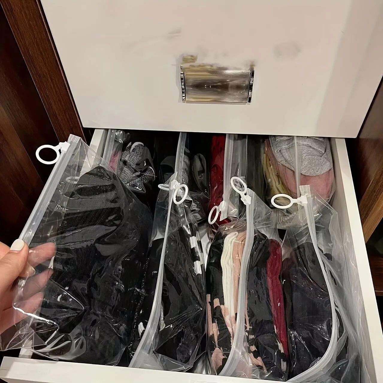 10 Pcs Extra Thick Transparent Zipper Storage Bags – Ideal for Stationery, Travel, Cosmetics, and Sundries