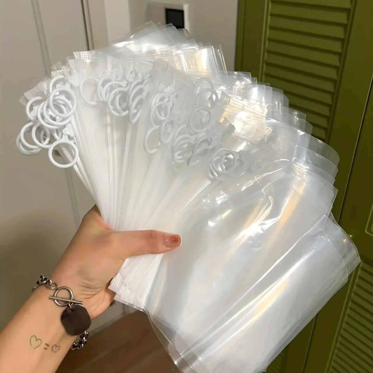 10 Pcs Extra Thick Transparent Zipper Storage Bags – Ideal for Stationery, Travel, Cosmetics, and Sundries
