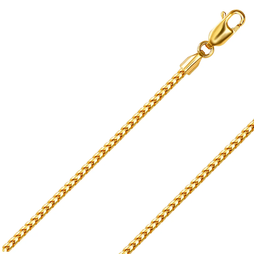 10K REAL Solid Yellow Gold 1.20mm-3.25mm Diamond Cut FRANCO Chain