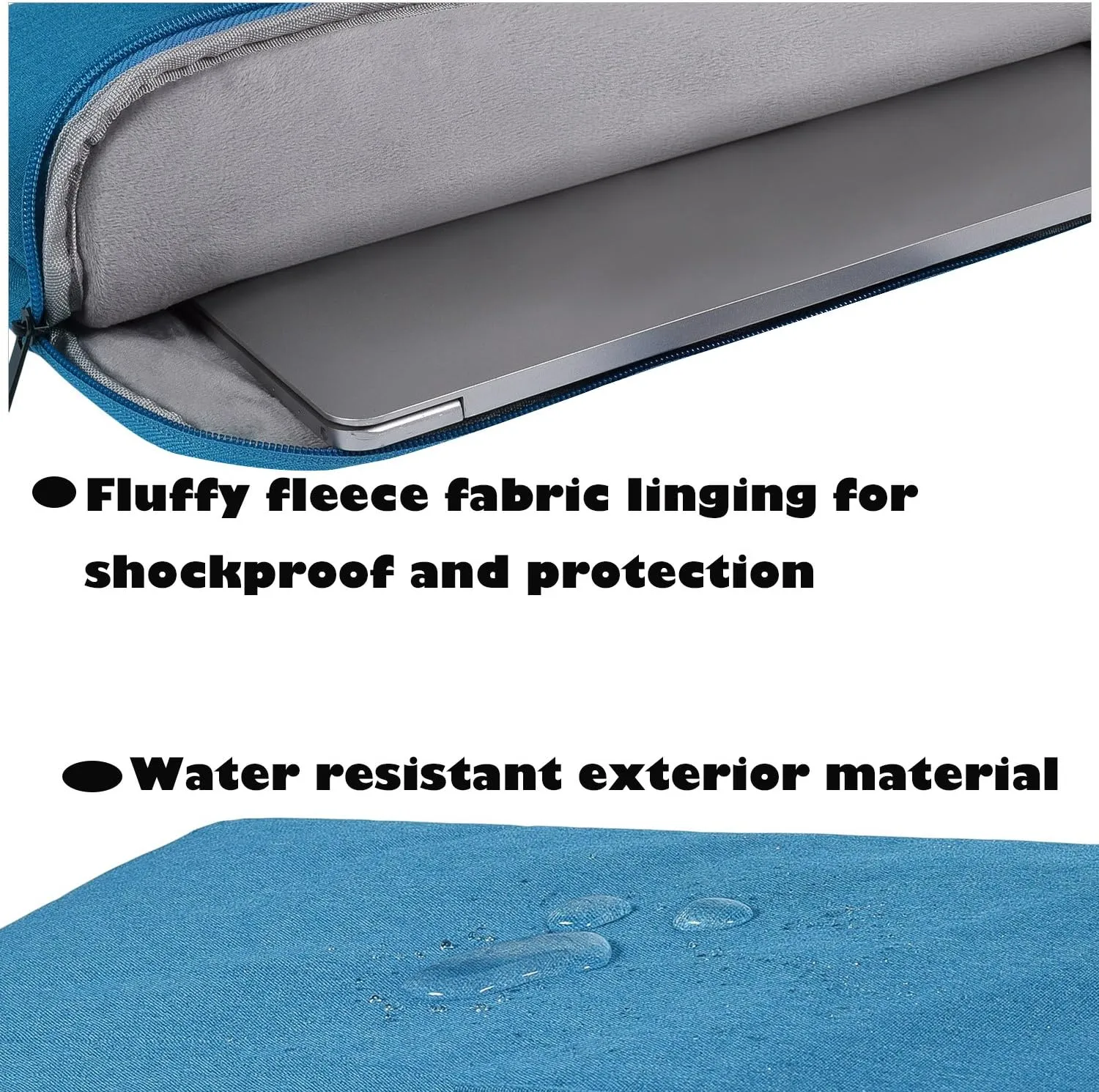 14-15 Inch Waterproof Laptop Sleeve Bag Protective Case Compatible HP Chromebook 14/HP Stream 14,Acer Aspire 1 14"/Acer Swift 3,ASUS Dell Lenovo Toshiba LG Samsung Acer Chromebook 14 Notebook Bag,Blue