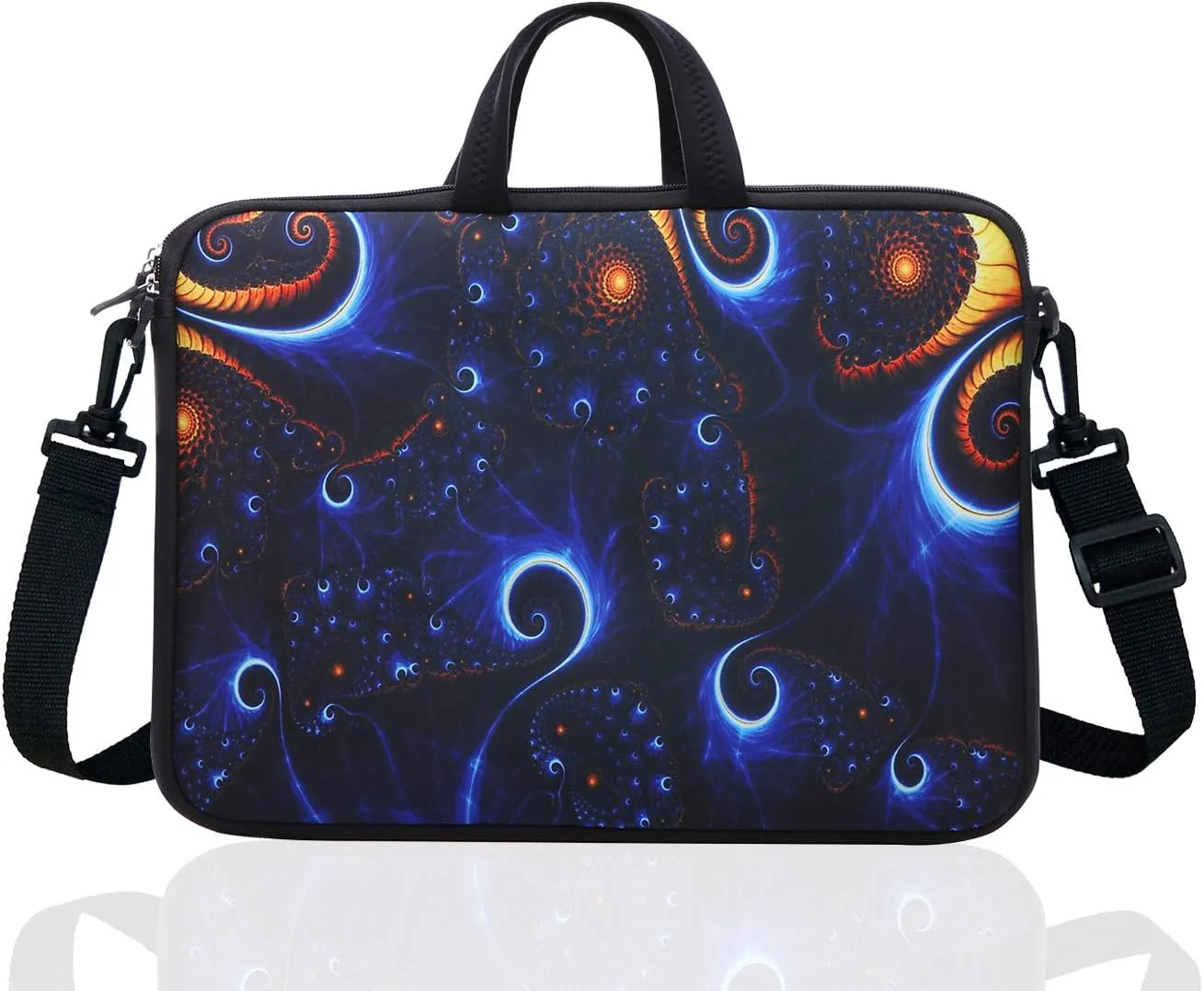 15.6-Inch Laptop Shoulder Sleeve Bag Case With Handle For 15 15.6" Acer Dell Hp (classic blue)