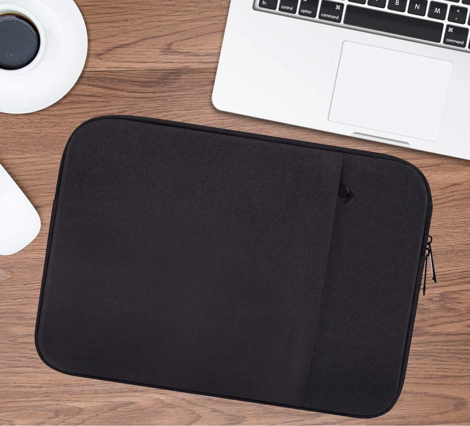 15.6 Inch Laptop Sleeve Case - Waterproof Notebook Bag Compatible with Acer Aspire E 15, ASUS VivoBook F510UA 15.6, HP, Toshiba, Asus, LG, MSI, Dell and Most 15.6" Notebooks - Black
