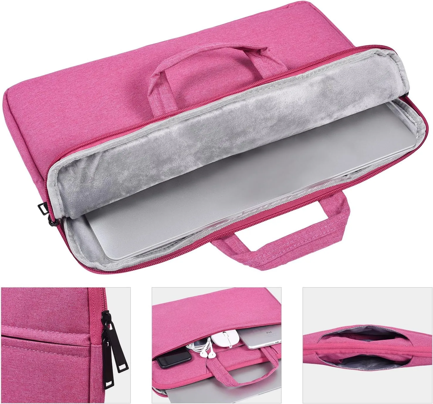 15.6 Inch Laptop Sleeve with Handle - Fits Acer, HP, Lenovo, Dell, ASUS, Toshiba, MSI Notebooks - Women's Laptop Bag