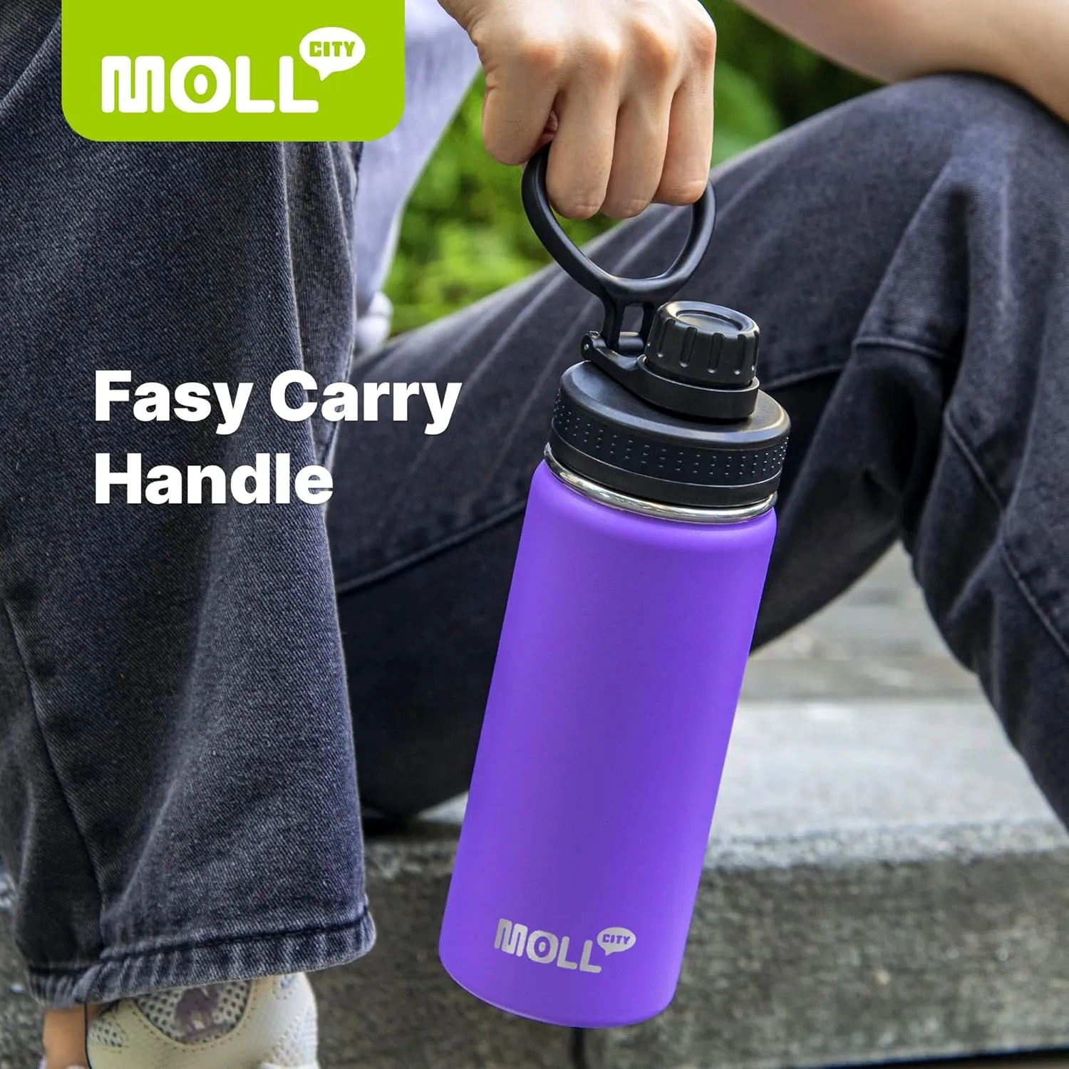 16 oz Water Bottle for Kids-16 oz Stainless Steel Vacuum Wide Mouth Sports Flask with Silicone Boot-Reusable Metal Leak Proof Travel Water Bottle for Girls Boys, BPA-Free(Hot Pink)