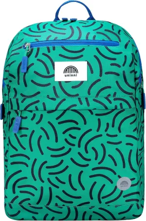 16" Kid's Backpack for Girls and Boys Age 6  with Padded, and Adjustable Shoulder Straps. Fits Height 3'9" Kids (Strokes Green)