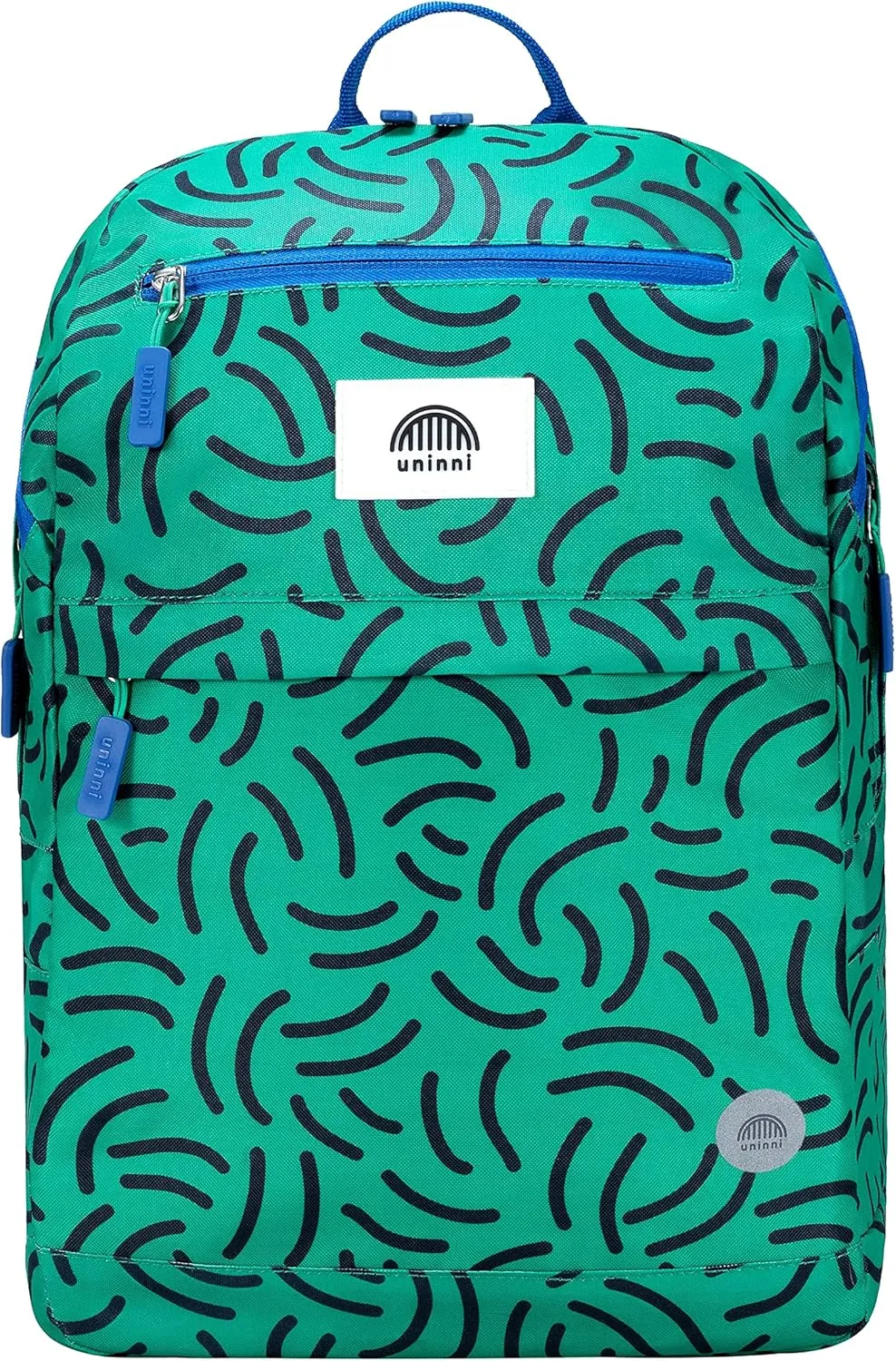 16" Kid's Backpack for Girls and Boys Age 6  with Padded, and Adjustable Shoulder Straps. Fits Height 3'9" Kids (Strokes Green)
