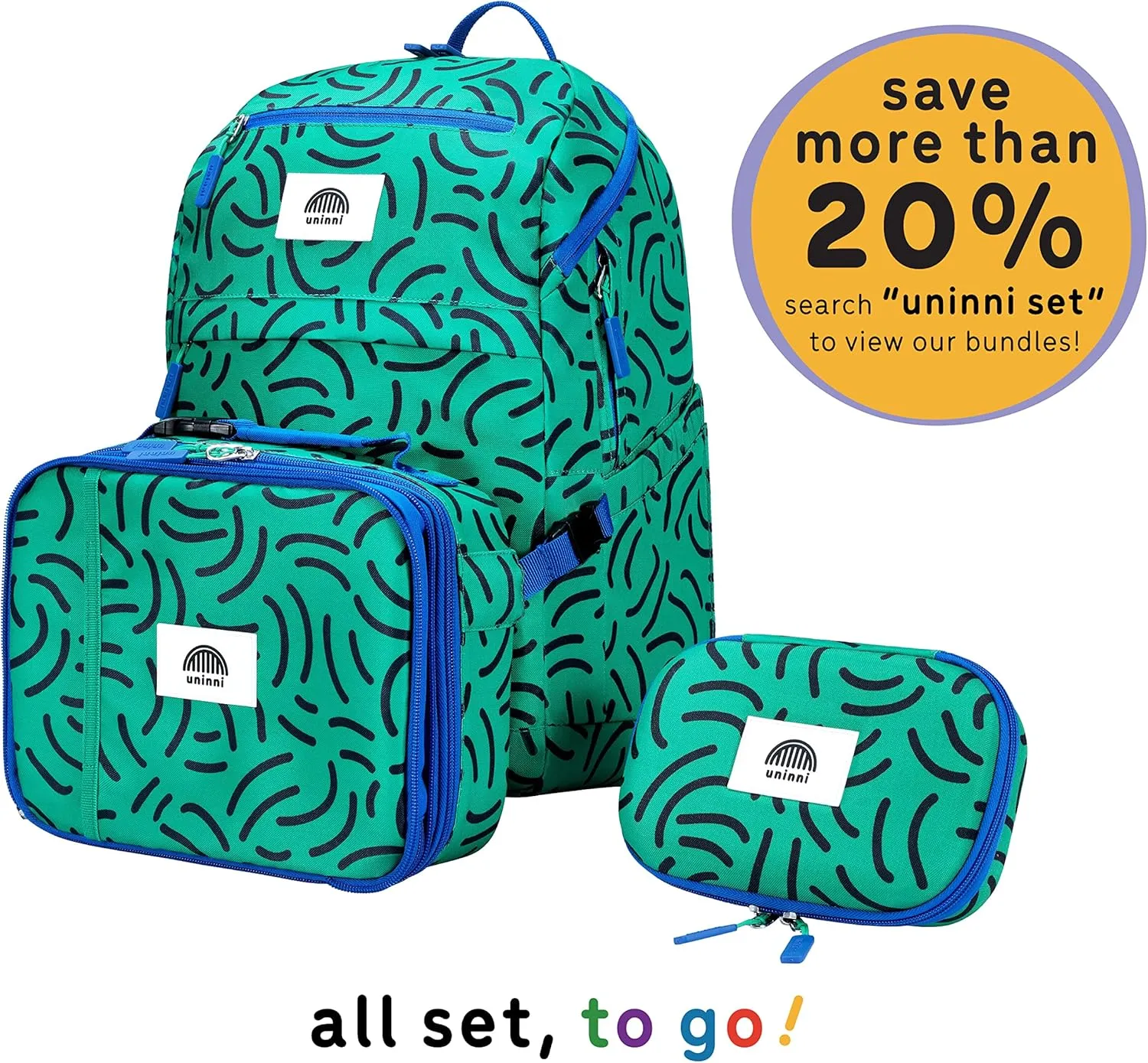 16" Kid's Backpack for Girls and Boys Age 6  with Padded, and Adjustable Shoulder Straps. Fits Height 3'9" Kids (Strokes Green)