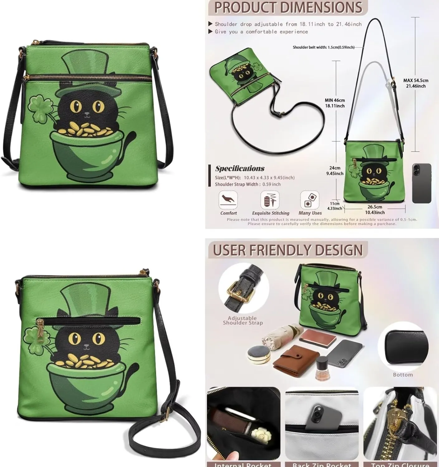 2 Pcs Bucket Bags Set for Women Trendy Satchel Purses for Women Crossbody Wristlet Purses for Women