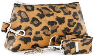 2-Piece Luxe Wristlet Set (IT Bag and a Key Ring Bracelet) Vegan Leather Classic Clutch Luxury Purse for Women