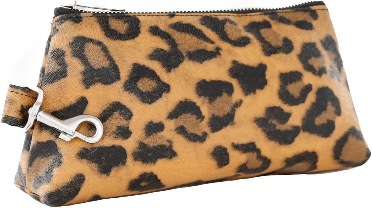2-Piece Luxe Wristlet Set (IT Bag and a Key Ring Bracelet) Vegan Leather Classic Clutch Luxury Purse for Women