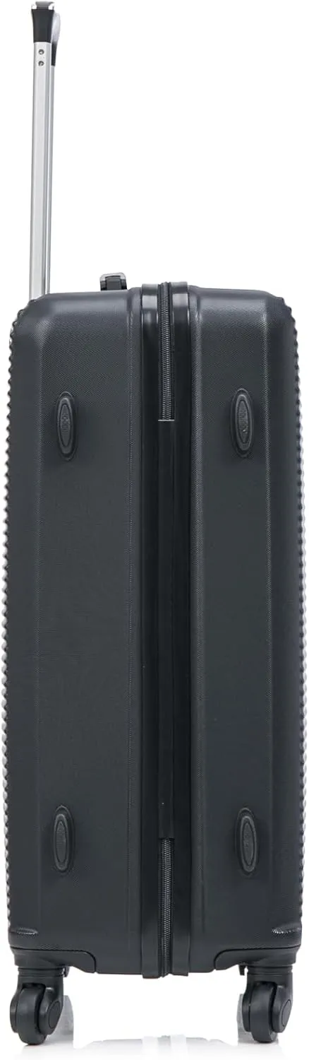 20 inch Cary-On Luggage with Hard Shell | 20" Ligthweight Cabin Approved Suitcase | Carry on Luggage 22x14x9 Airline Approved | Black