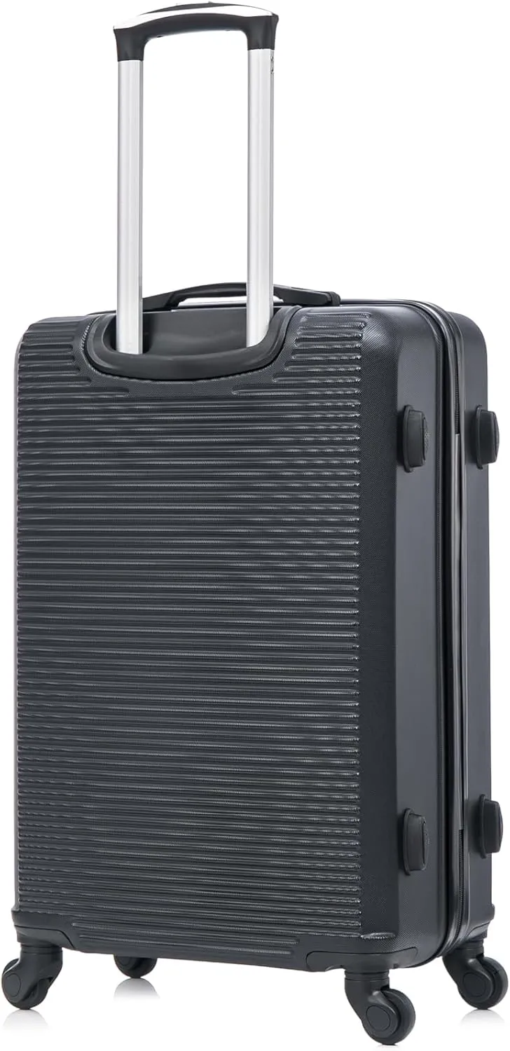 20 inch Cary-On Luggage with Hard Shell | 20" Ligthweight Cabin Approved Suitcase | Carry on Luggage 22x14x9 Airline Approved | Black
