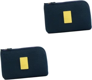 2pcs Charger Pouch for Travel Large Size Earthquake Proof Storage Bag Id Key Holders