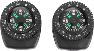 2pcs Portable Wrist Compass for Camping and Boating, Watch Band Slip Slide Navigation Tool Set