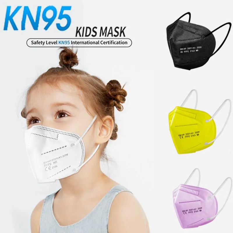50-Pack: Kids Size KN95 5-Ply Face Mask