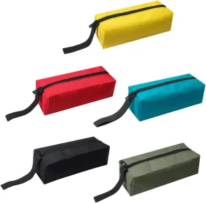5pcs Small Tool Pouch Multi Purpose Zipper Organizer for Tool Storage Office Supplies and Travel Accessories