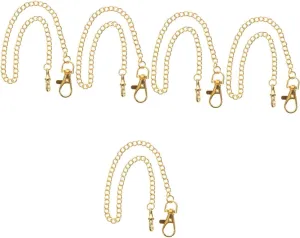 5pcs Vintage Pocket Watch Chain Metal Decorative Chain for Men Accessory