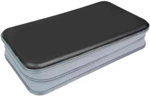 80-Slot Storage Handbag Disc Box Dusproof Protections Sleeve Case Storage Solution for Travel Use, Black, Bag Organiser
