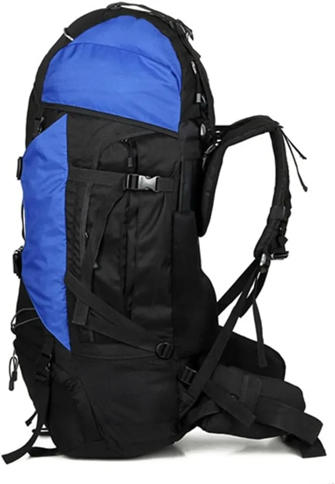 80L Multifunctional Outdoor Bag Large Capacity Backpack with Rain Cover Travel Backpack Mountaineering Travel Bag(Black)