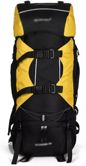 80L Multifunctional Outdoor Bag Large Capacity Backpack with Rain Cover Travel Backpack Mountaineering Travel Bag(Black)
