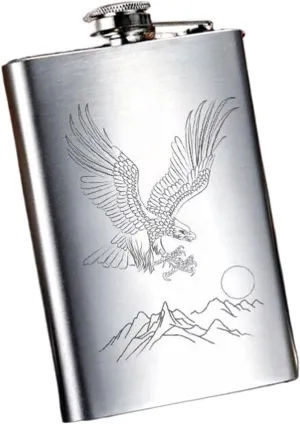 8Oz Portable Travel Small Flasks 304 Stainless Steel Flasks for Liquor for Men Women Flasks with Funnel(B)
