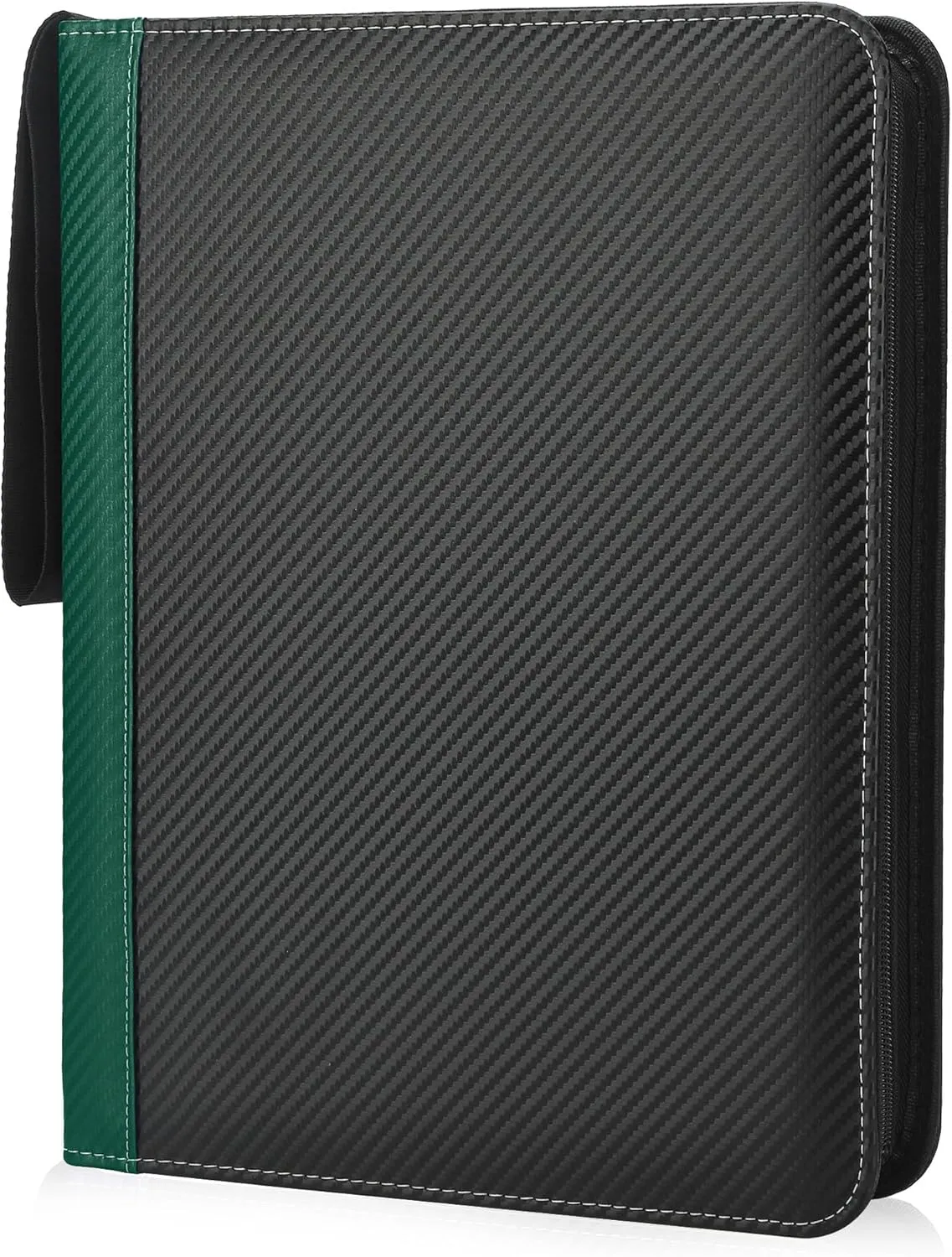 9 Pockets Trading Card Binder with Sleeves Card Organizer, 900 Double Sided Pocket PU Card Collection Binder, Baseball Binder,for Sports Card, MTG, TCG Yugioh Card (Green)