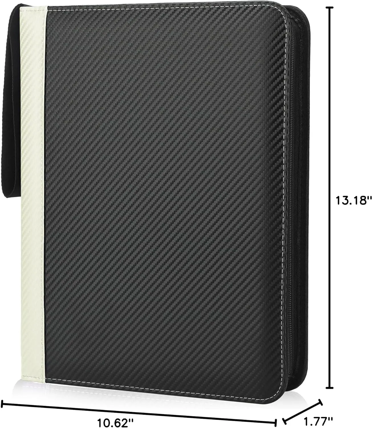 9 Pockets Trading Card Binder with Sleeves Card Organizer, 900 Double Sided Pocket PU Card Collection Binder, Baseball Binder,for Sports Card, MTG, TCG Yugioh Card (White)