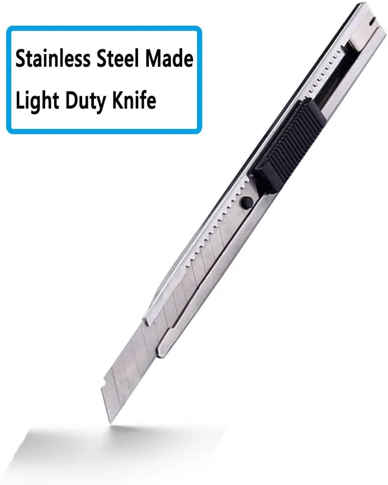 9mm Snap Off Utility Knife 5 Pack High Hardness Retractable Box Cutters with Snap Off Blades,Art Craft Hobby Cutter 9mm Knife for Home Office Workstation