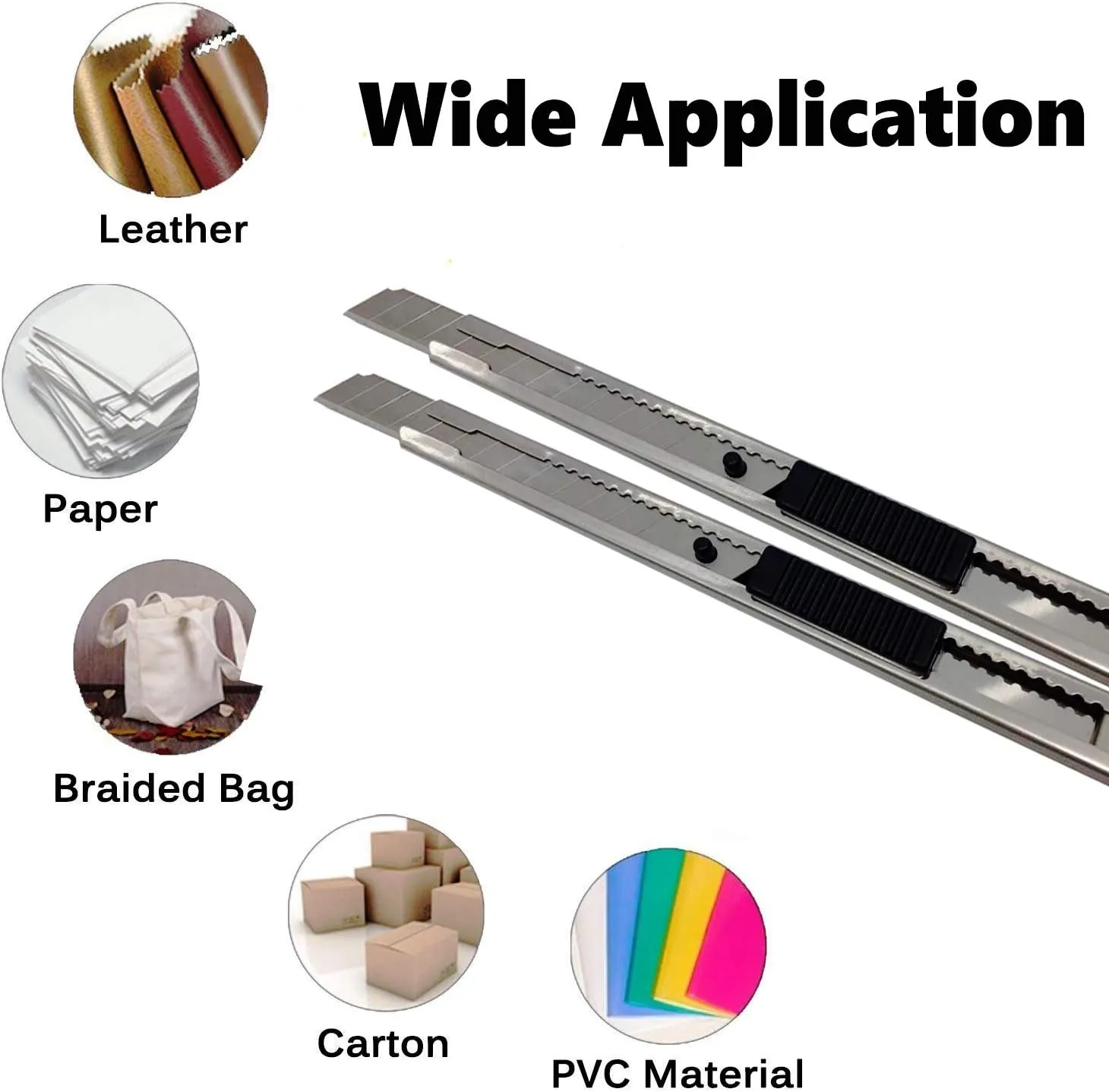 9mm Snap Off Utility Knife 5 Pack High Hardness Retractable Box Cutters with Snap Off Blades,Art Craft Hobby Cutter 9mm Knife for Home Office Workstation