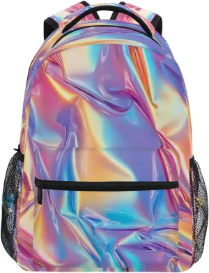 ALAZA Colorful Radiant Paper Pattern Kids School Backpack for Boys Girls Teens Bookbag Travel Daypack Bag 16 inch