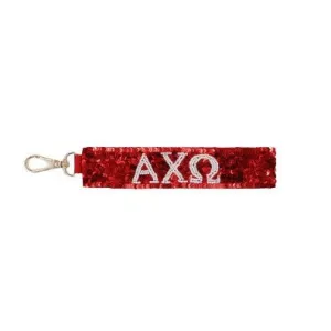 Alpha Chi Omega Sequin Wristlet