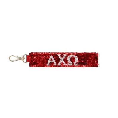 Alpha Chi Omega Sequin Wristlet