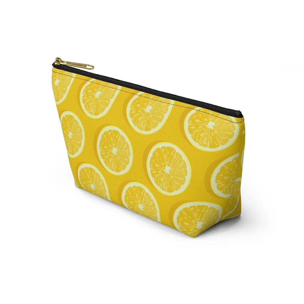 Amalfi Coast Lemons Accessory Pouch w T-bottom