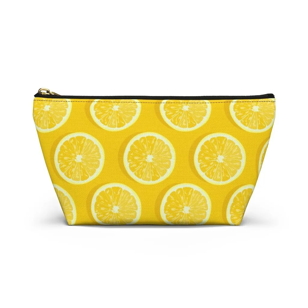 Amalfi Coast Lemons Accessory Pouch w T-bottom