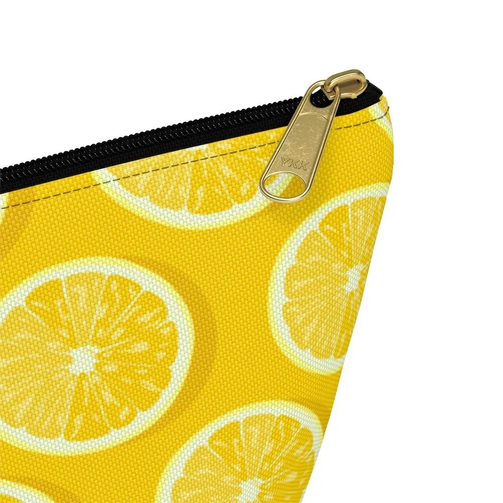 Amalfi Coast Lemons Accessory Pouch w T-bottom