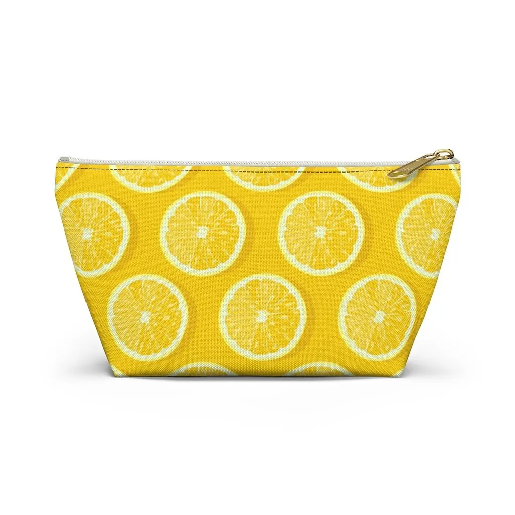 Amalfi Coast Lemons Accessory Pouch w T-bottom