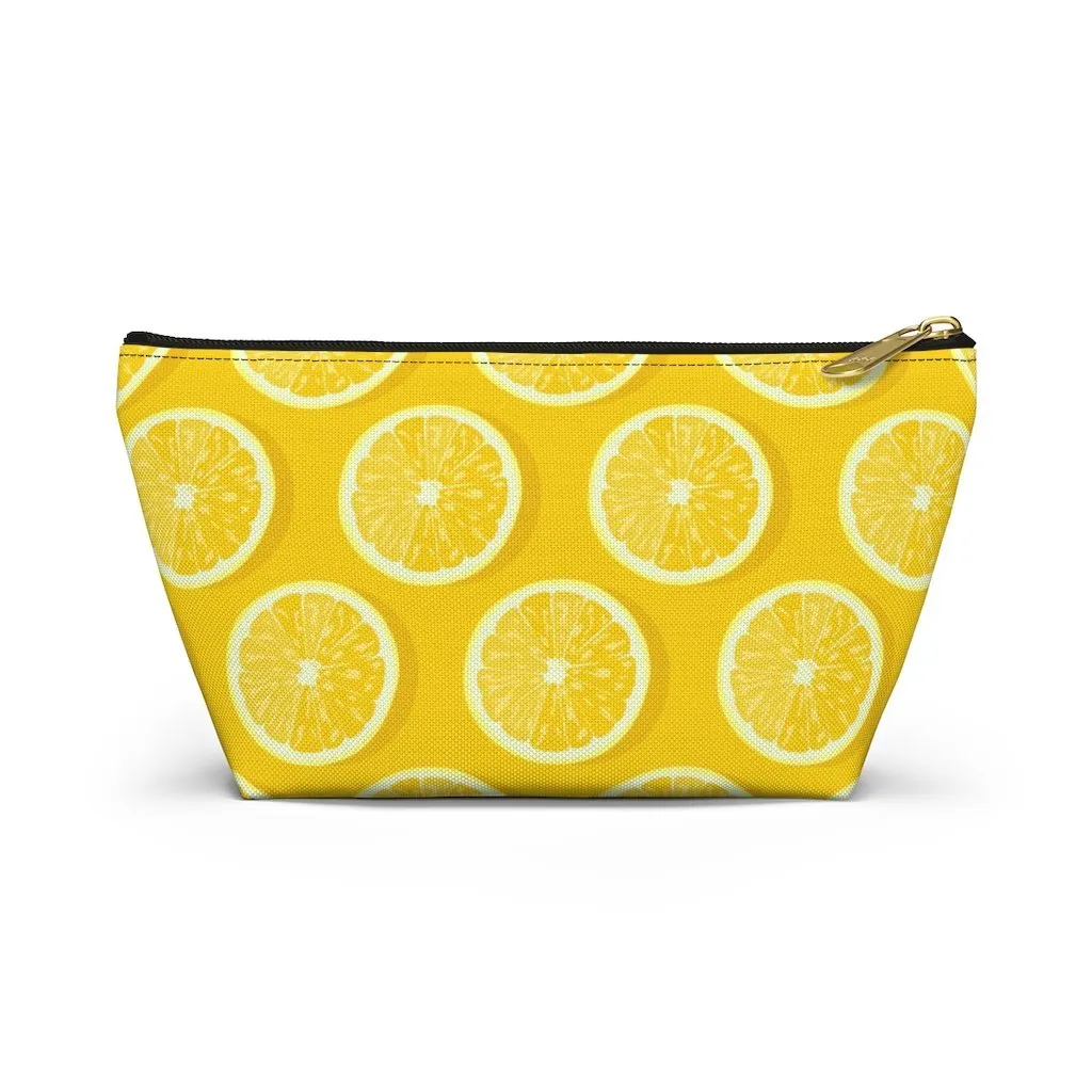 Amalfi Coast Lemons Accessory Pouch w T-bottom