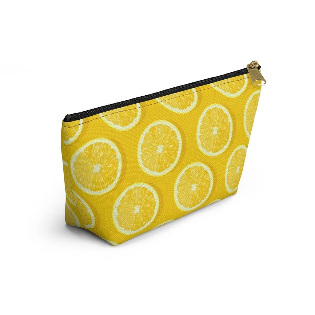 Amalfi Coast Lemons Accessory Pouch w T-bottom