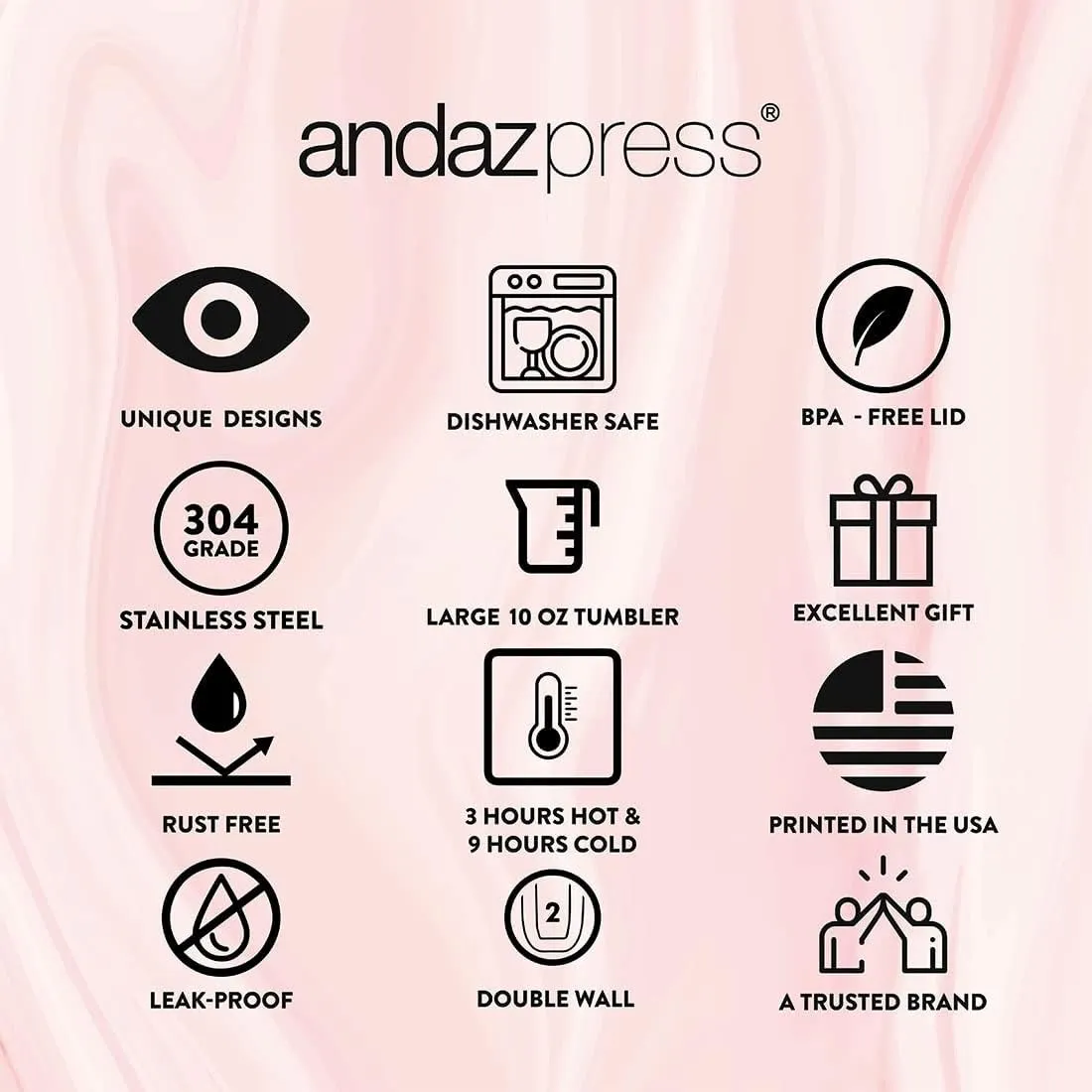 Andaz Press Personalized Kids Tumbler Mermaid Kids Stainless Steel Water Bottle with Leakproof Flip Lid- 10oz BPA-Free Tumbler For Girls, Daughter, Students, Birthday Party Favors Gifts, 1-Pack