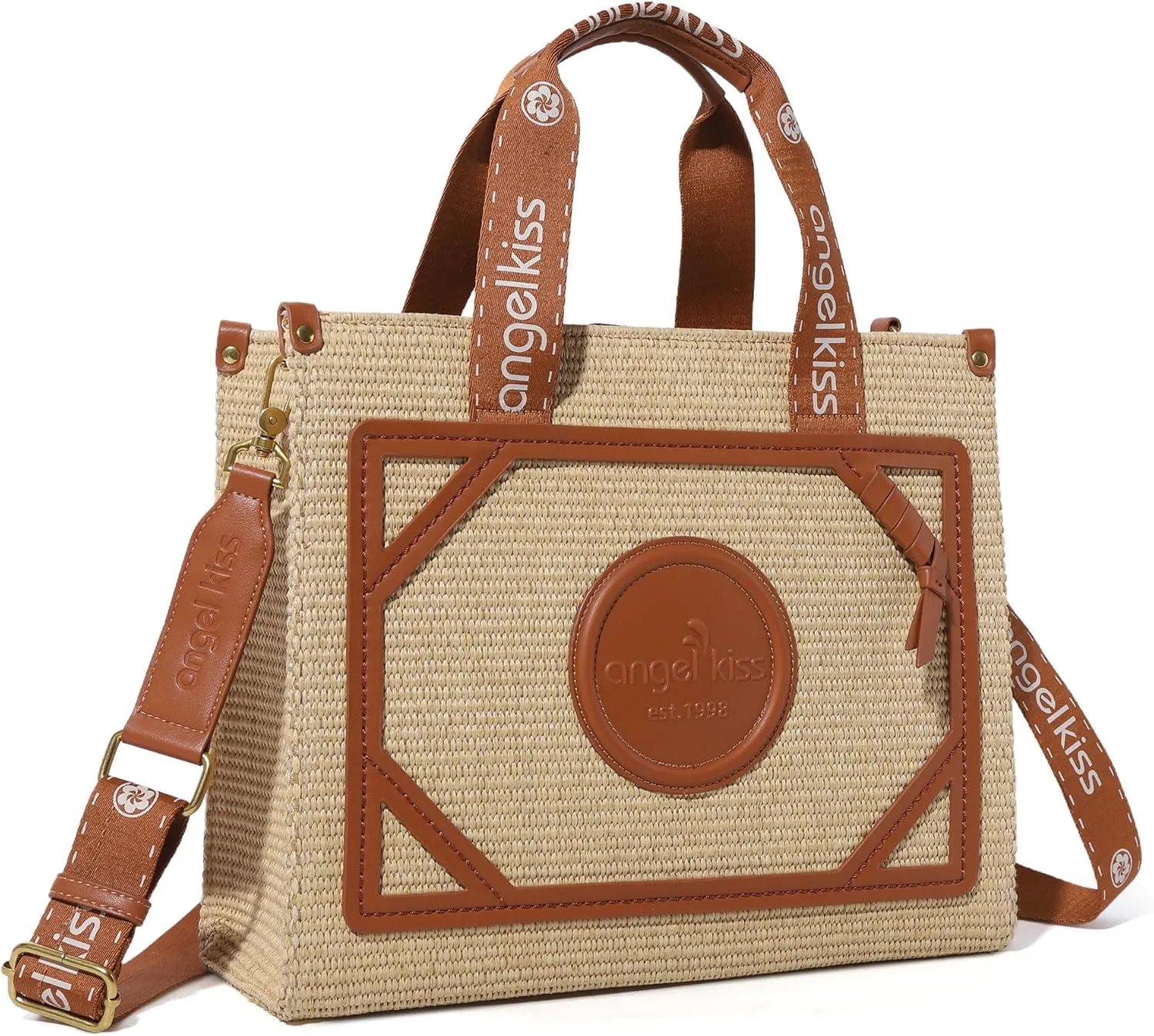 Angel Kiss Tote Bag Purses for Women Medium Top-handle Satchel Handbags with Crossbody Srtap