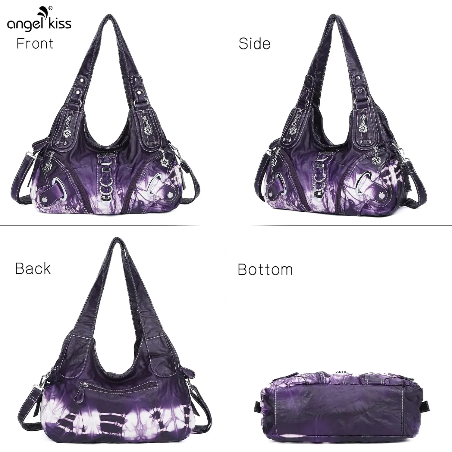 Angelkiss Hobo Purses and handbags for Women Satchel Handbag Women Purses Large Daily Shoulder Bags
