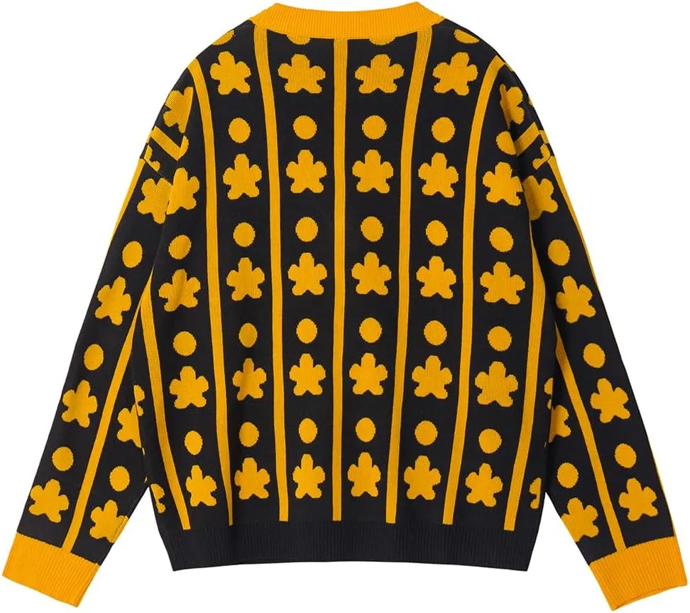 Anime Trafalgar D. Water Law Sweater Cardigan Coat Knitted Jacket Open Front Button Sweaters for Adult