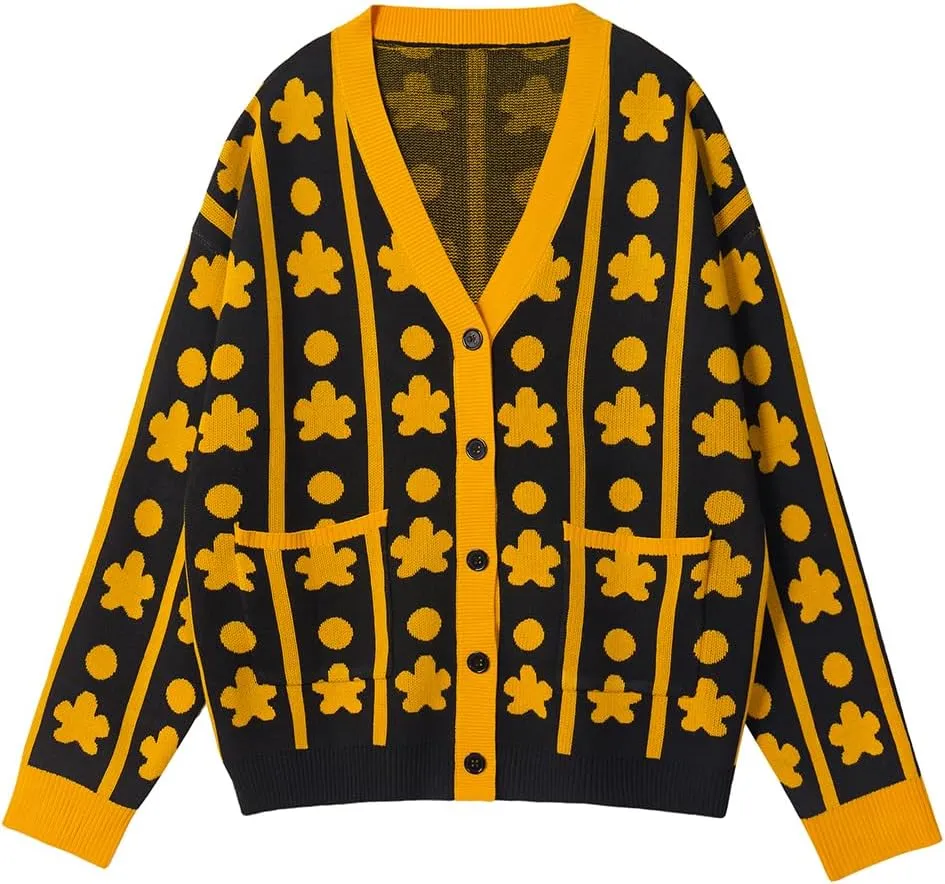 Anime Trafalgar D. Water Law Sweater Cardigan Coat Knitted Jacket Open Front Button Sweaters for Adult
