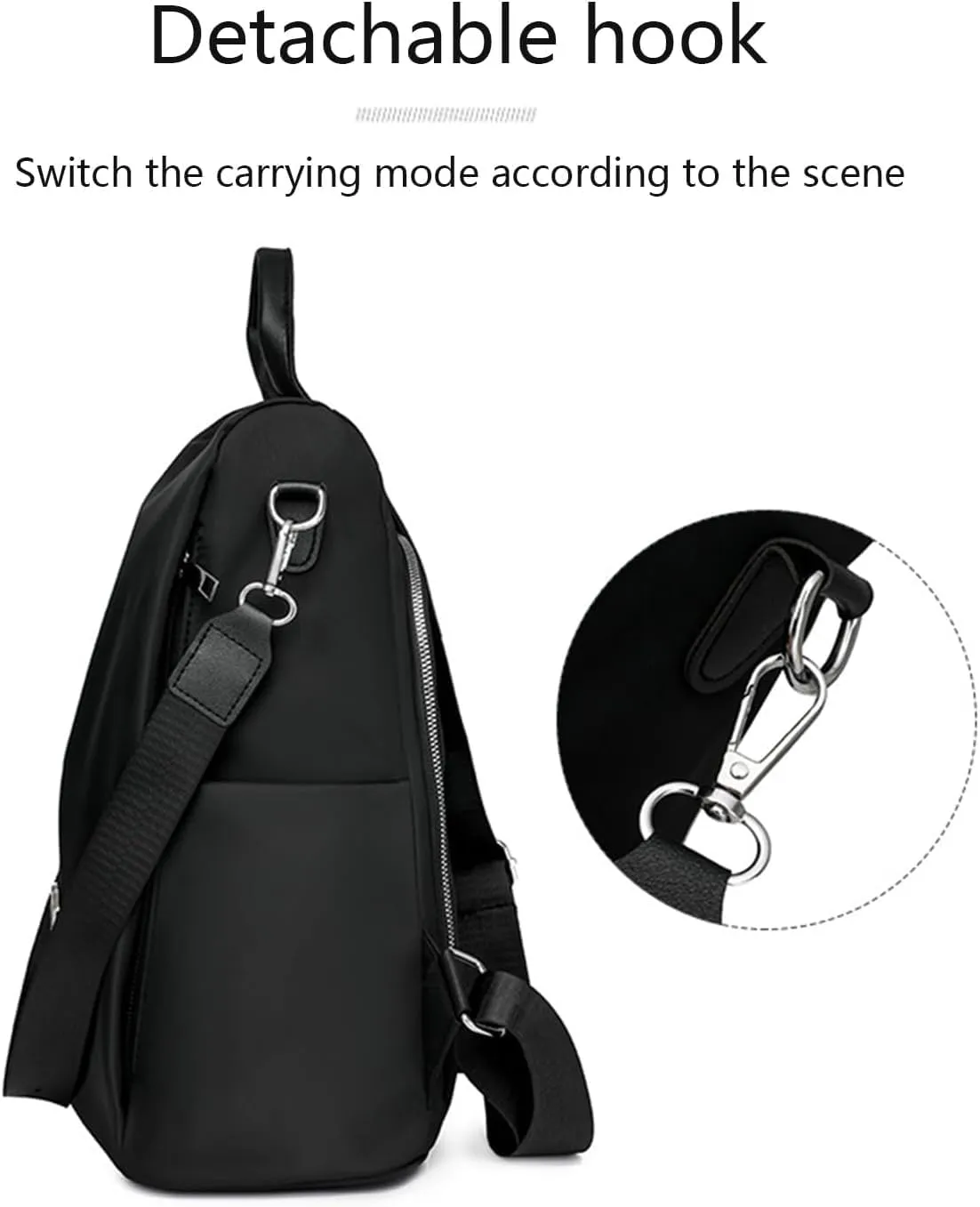 Anti-Theft Large Capacity Backpack - Large Capacity Secure Anti Theft Backpack, Leisure Shoulder Bag for Women (Brown)