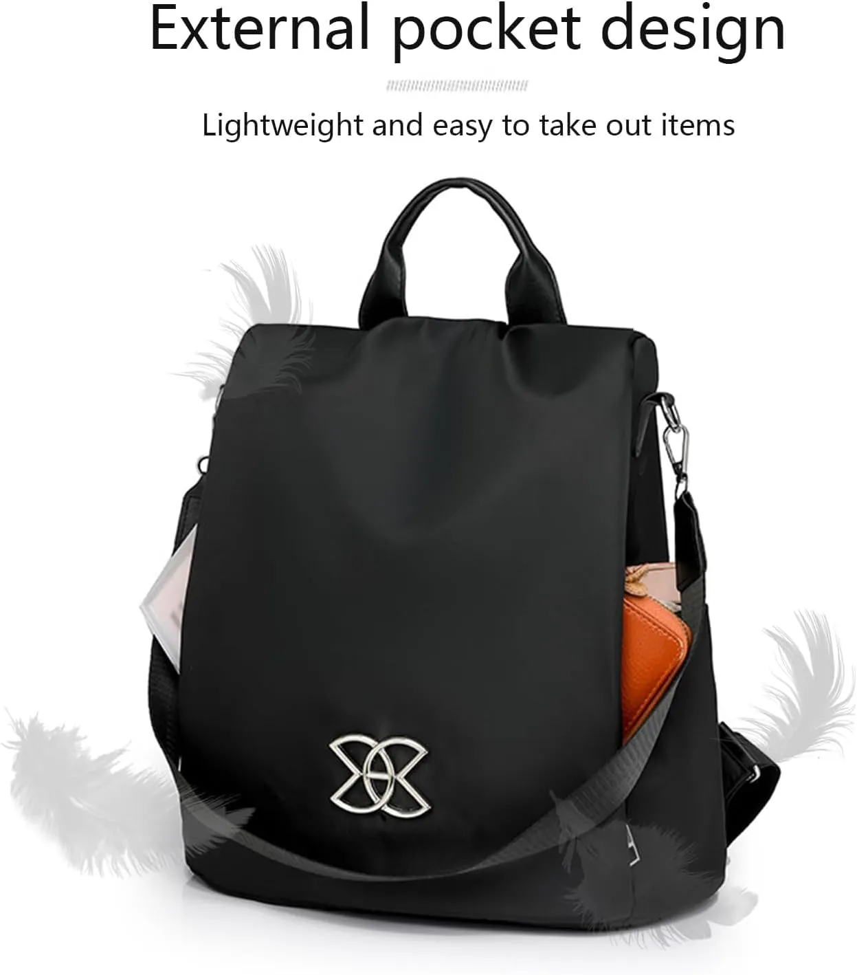Anti-Theft Large Capacity Backpack - Large Capacity Secure Anti Theft Backpack, Leisure Shoulder Bag for Women (Brown)