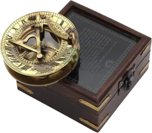 Antique Compass/Scout Compass/Forgiveness, Responsibility, Integrity, Compassion, Personalized Compass with Leather Case for Loved Ones by DOLLOND LONDON1920