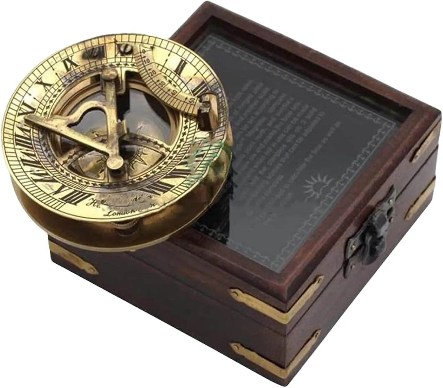 Antique Compass/Scout Compass/Forgiveness, Responsibility, Integrity, Compassion, Personalized Compass with Leather Case for Loved Ones by DOLLOND LONDON1920